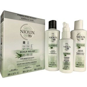 NIOXIN® Scalp Relief KIT For Sensitive Scalp Soothes The Scalp • 3 STEP KIT